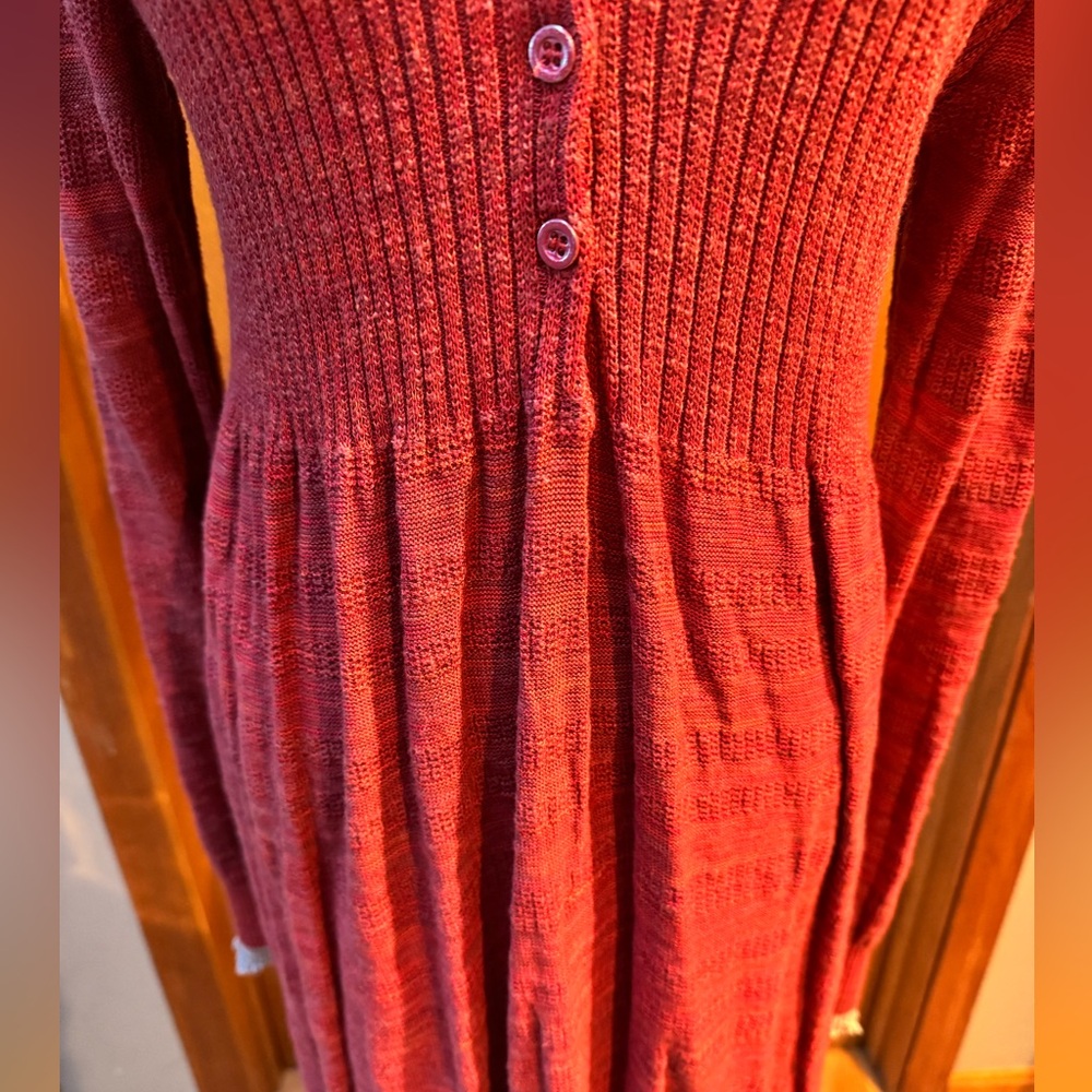 NWT Free People Rain Or Shine Knit Dress. Size M - Picture 4 of 6